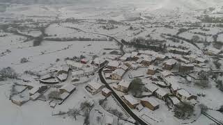 Imgenes del temporal de nieve en Montesclaros, Los Carabeos y Pozazal