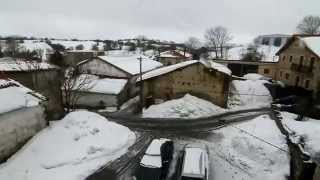 Nieve en las localidades altas de la comarca