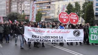 Manifestacin en Santander contra los recortes y en defensa de lo pblico